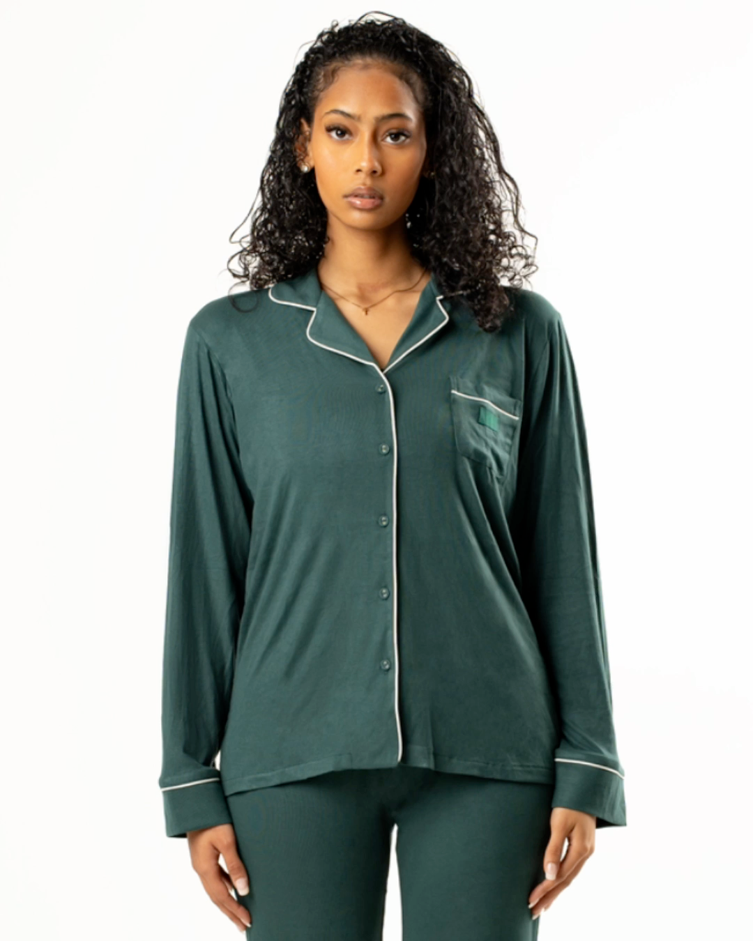 EMERALD SLEEP BUTTON DOWN